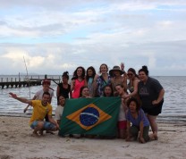 Brazilian Beach Island Flag International Service Learning Program NMC